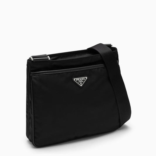 Prada Black Re-Nylon Messenger Bag Men