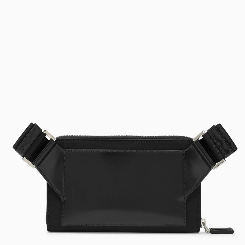 Prada Black Leather Shoulder Bag Men