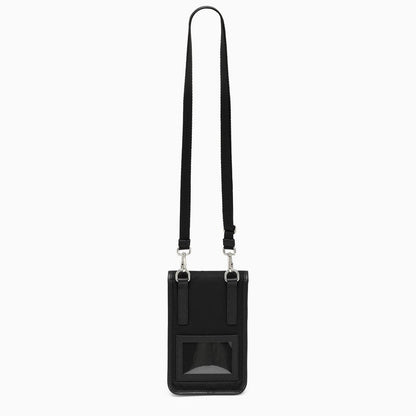 Prada Black Re-Nylon Mobile Phone Holder Men