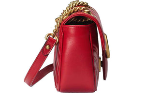 (WMNS) GUCCI GG Marmont Mini Shoulder Bag Red 446744-DTDIT-6433