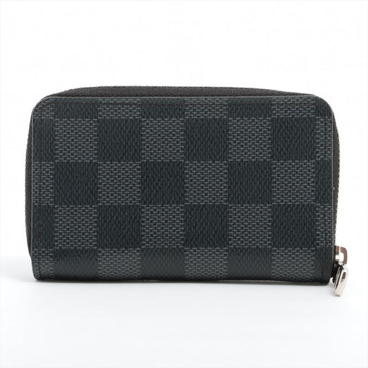 Louis Vuitton Damier Graphite Zippy Coin Purse Black