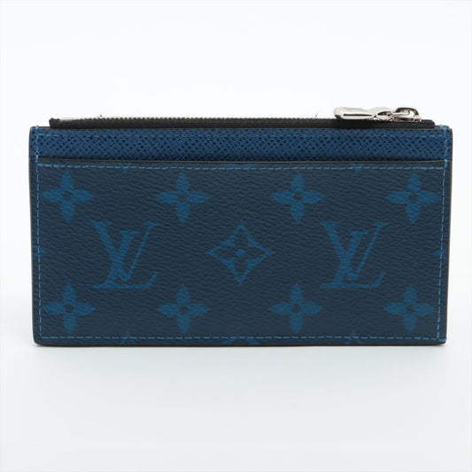 Louis Vuitton Taigarama Coin Card Holder Navy Blue