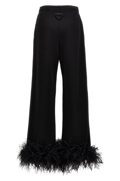 Prada Women Feather Pants