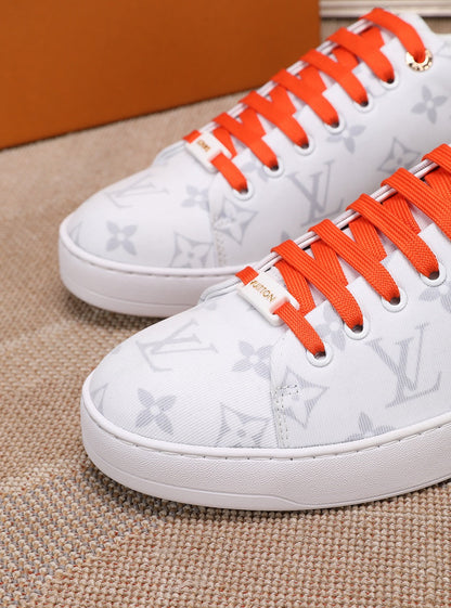 The Bags Vibe - Louis Vuitton Time Out Orange And White Sneaker