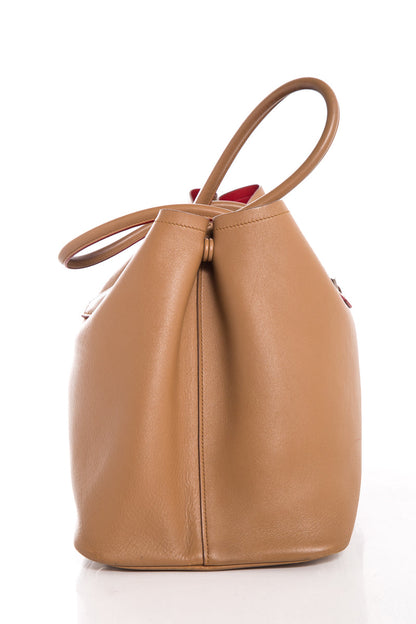 Prada Camel Leather Tote