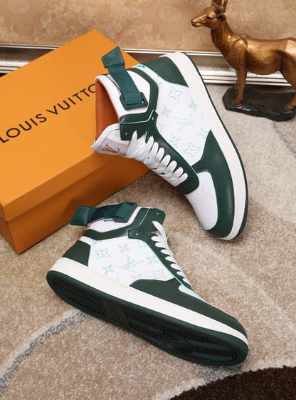 The Bags Vibe - Louis Vuitton Rivoli High Green Sneaker