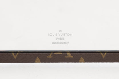 Louis Vuitton Brown Tri Fold Canvas Mirror on Chain