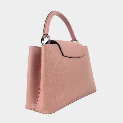 LOUIS VUITTON Capucines MM Taurillon Leather Pink