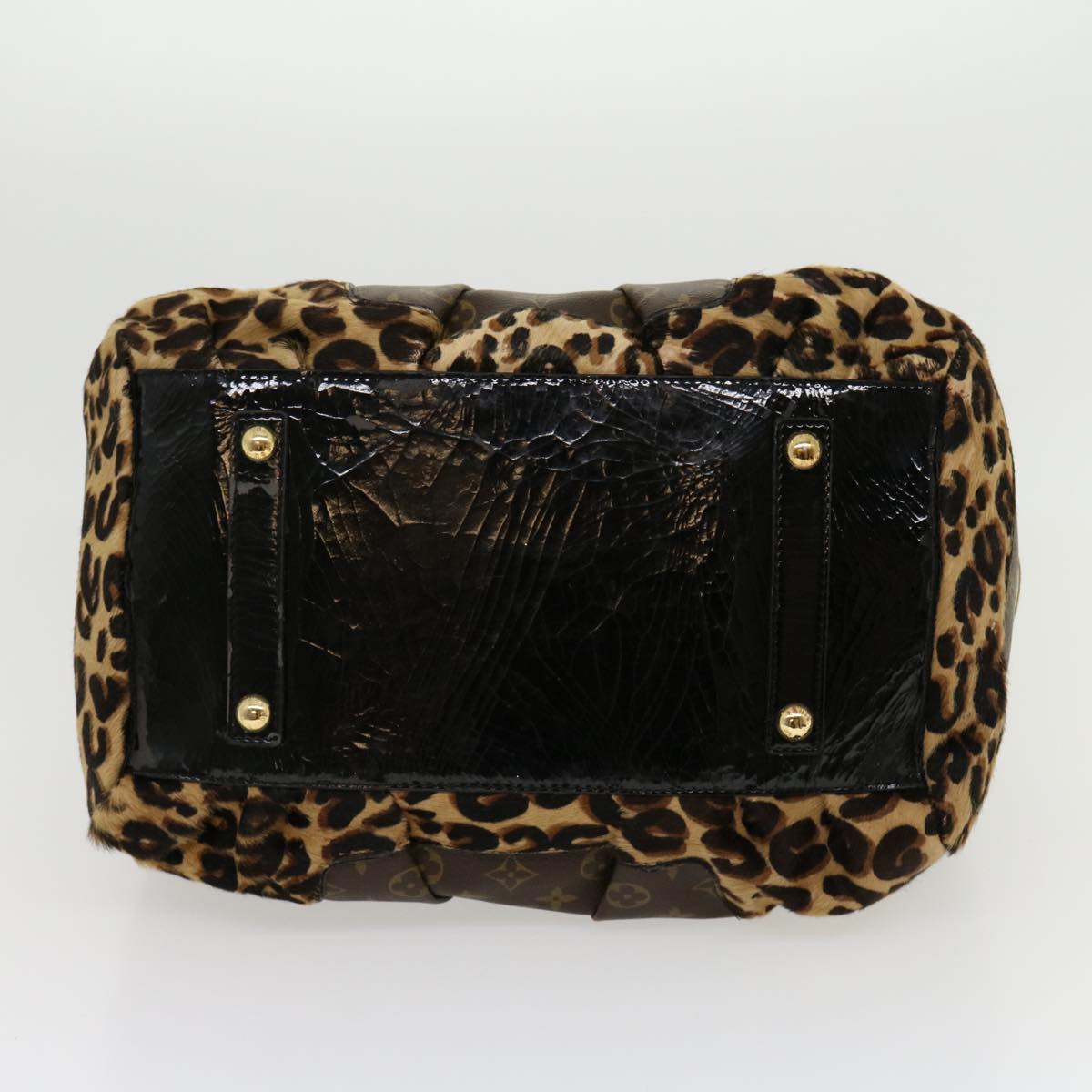 LOUIS VUITTON Monogram Leopard Steven Shoulder Bag M95281 LV  30069A