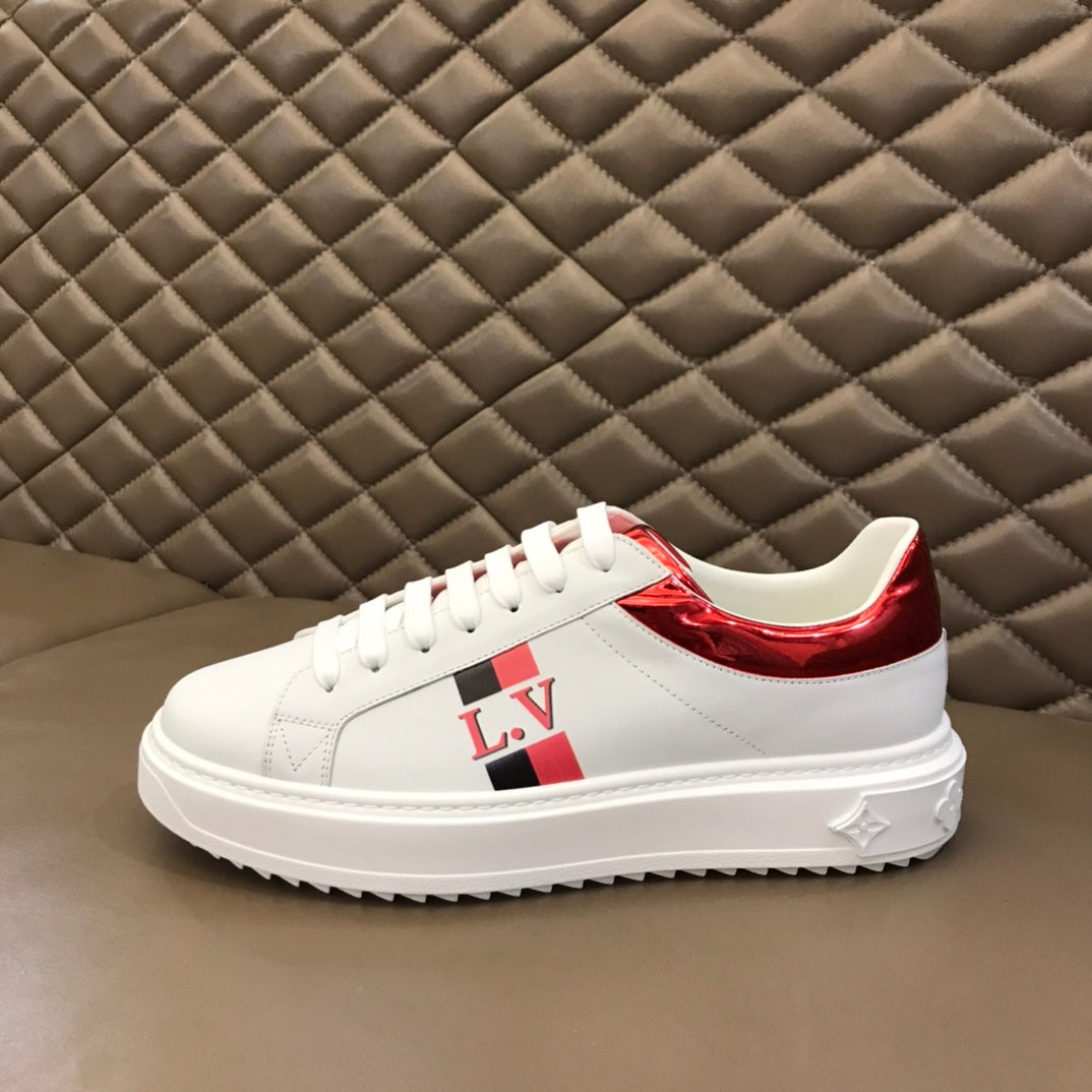 The Bags Vibe - Louis Vuitton Time Out Red White Sneaker