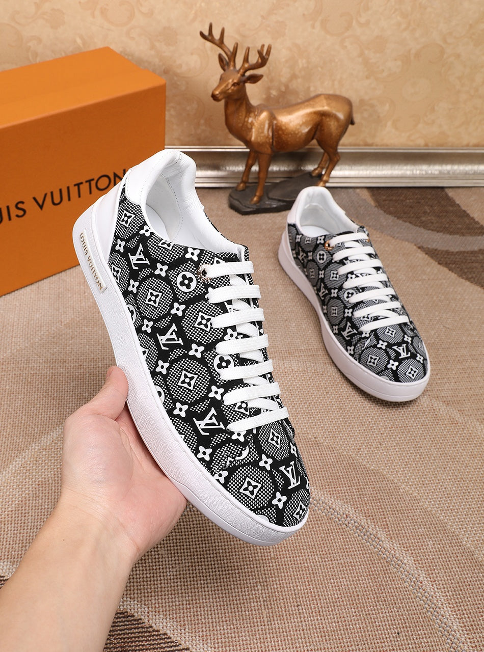 The Bags Vibe - Louis Vuitton Time Out Black And White Sneaker