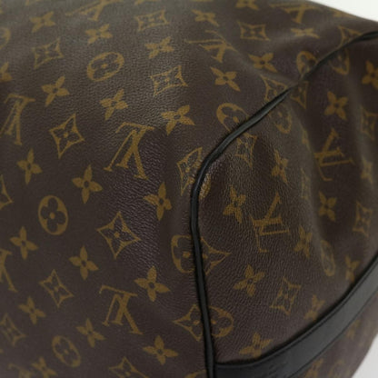 LOUIS VUITTON Monogram Macassar Keepall Bandouliere 55 M56714 Auth 30568A