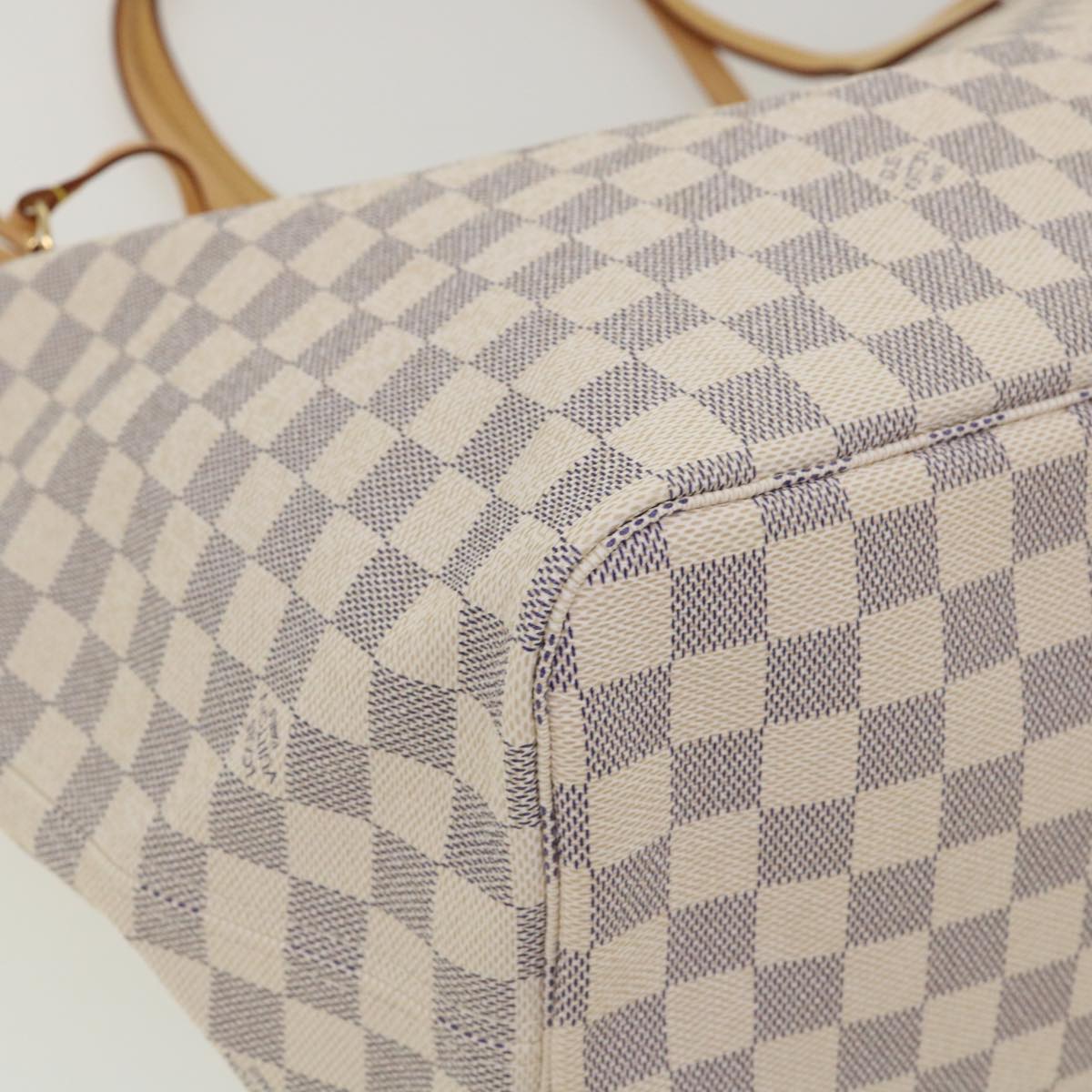 LOUIS VUITTON Damier Azur Neverfull GM Tote Bag N41360 LV  31476