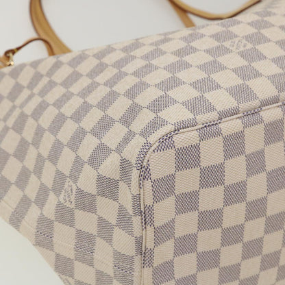 LOUIS VUITTON Damier Azur Neverfull GM Tote Bag N41360 LV  31476