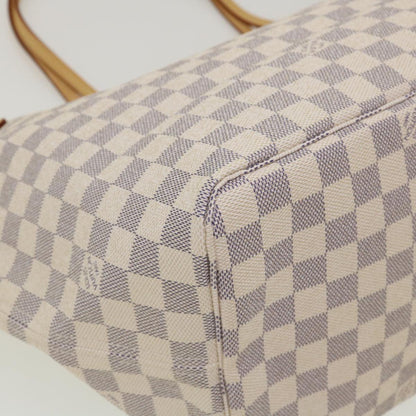 LOUIS VUITTON Damier Azur Neverfull GM Tote Bag N41360 LV  31476