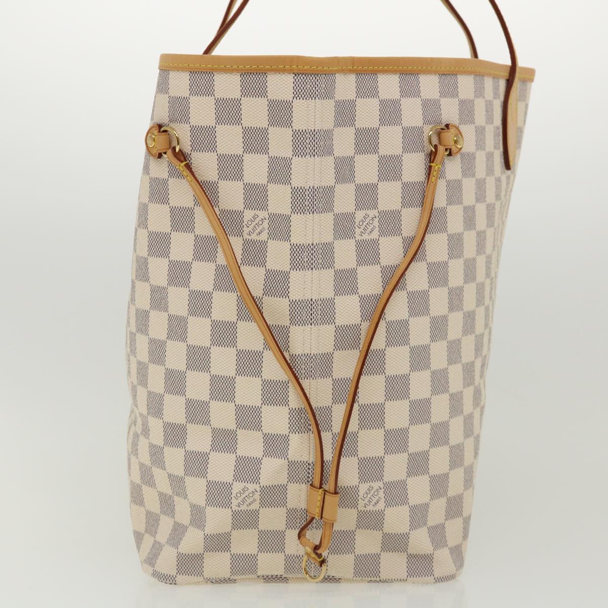 LOUIS VUITTON Damier Azur Neverfull GM Tote Bag N41360 LV  31476