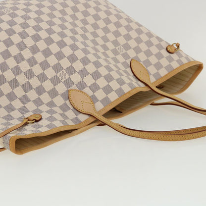 LOUIS VUITTON Damier Azur Neverfull GM Tote Bag N41360 LV  31476