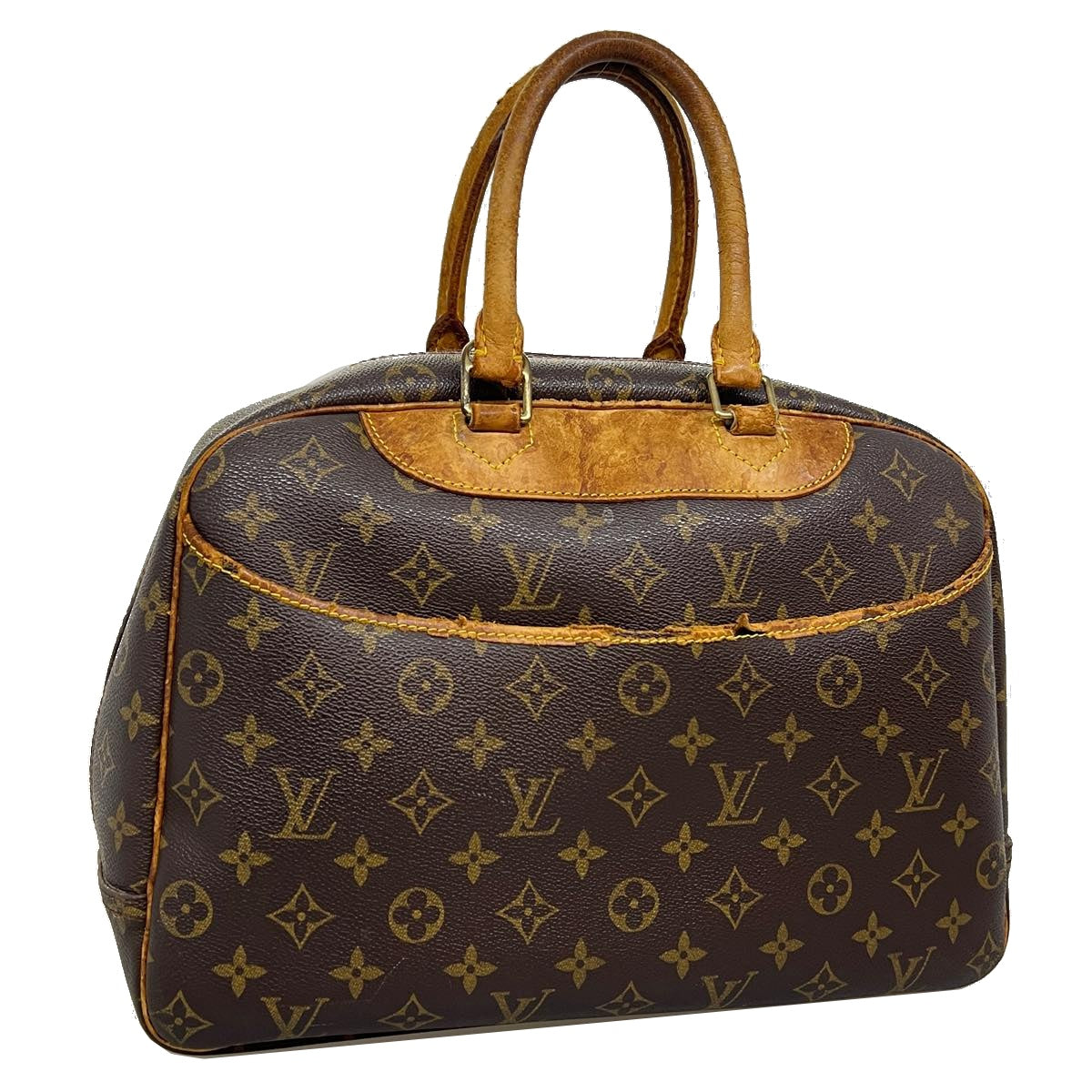 LOUIS VUITTON Monogram Deauville Hand Bag M47270 LV Auth 31772