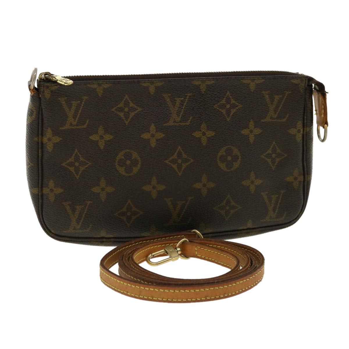 LOUIS VUITTON Monogram Pochette Accessoires Pouch M51980 LV Auth 31836