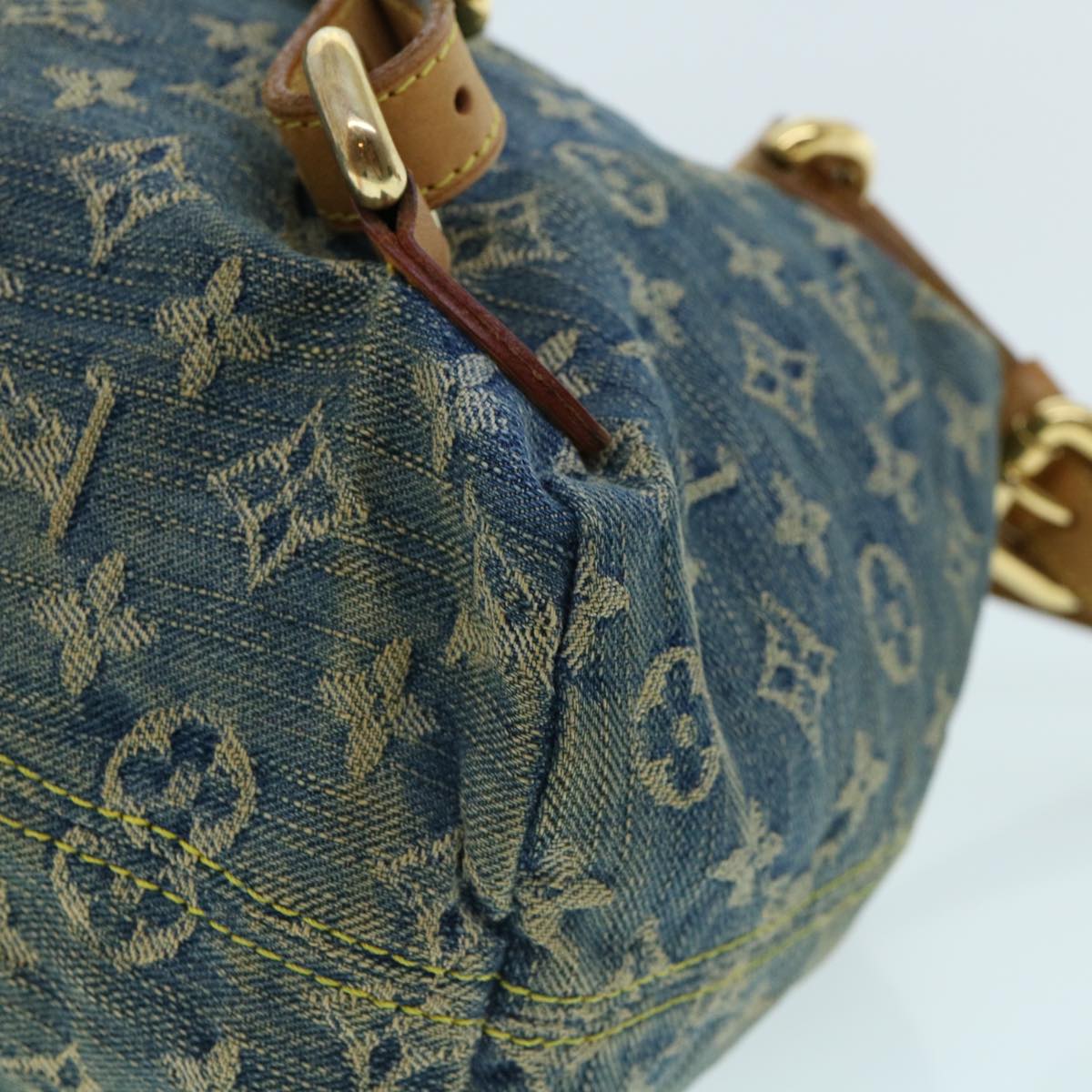 LOUIS VUITTON Monogram Denim Sac A Dos PM Backpack Blue M95057 LV  32418