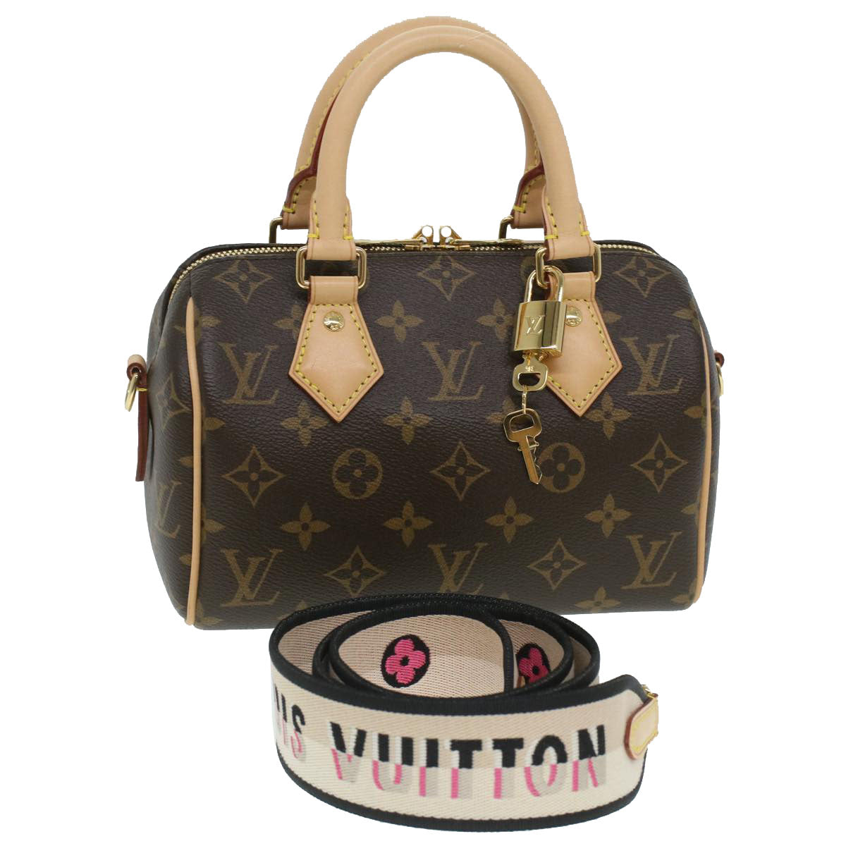 LOUIS VUITTON Monogram Speedy Bandouliere 25 Hand Bag 2way M45948 LV  32452A