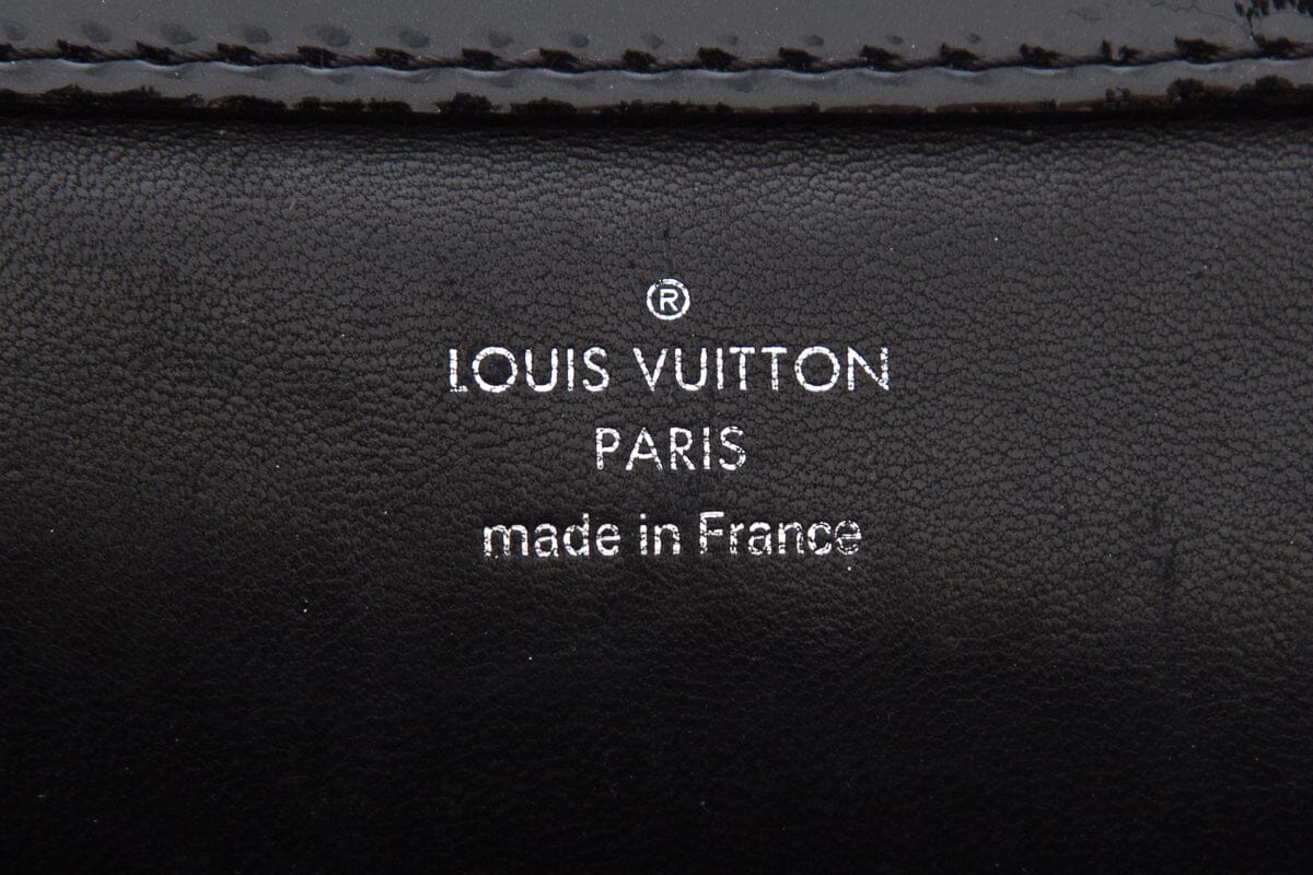 Louis Vuitton Black Patent Leather Limited Edition Lockit  Handbag