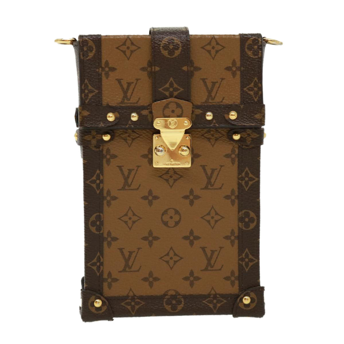 LOUIS VUITTON Reverse Pochette Trunk Vertical Shoulder Bag M67873 LV  32652A