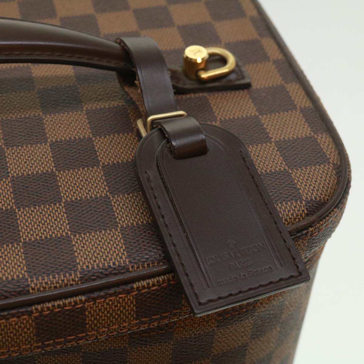 LOUIS VUITTON Damier Ebene Nice Hand Bag SPO 2way N47280 LV  32758