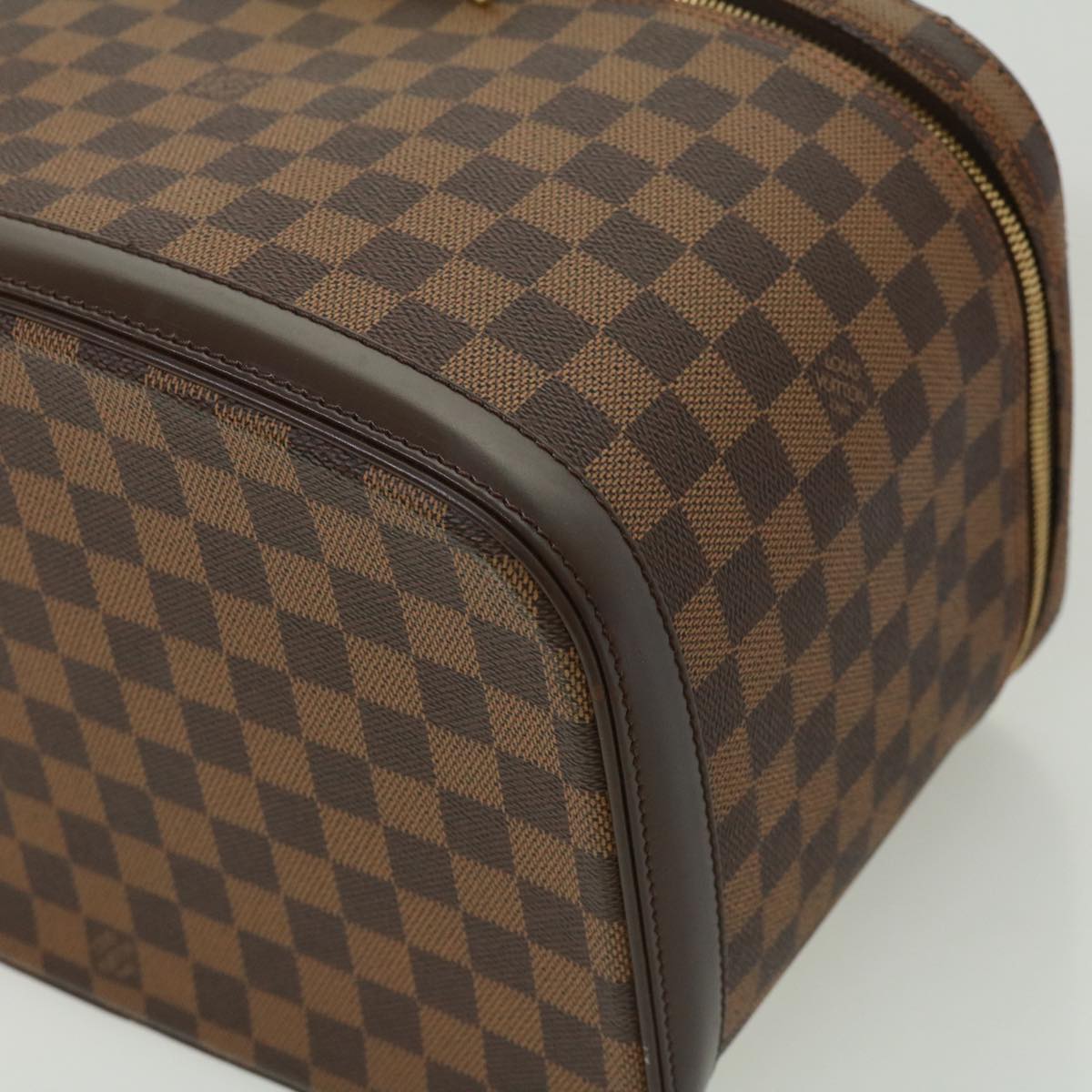 LOUIS VUITTON Damier Ebene Nice Hand Bag SPO 2way N47280 LV  32758