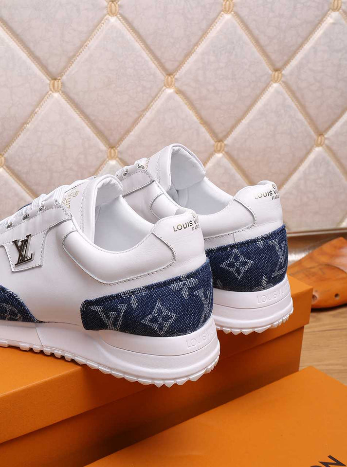 The Bags Vibe - Louis Vuitton Beverly Hills Hours Blue White Sneaker