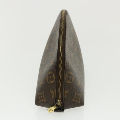 LOUIS VUITTON Monogram Trousse Demi Ronde Cosmetic Pouch M47520 LV Auth 33337