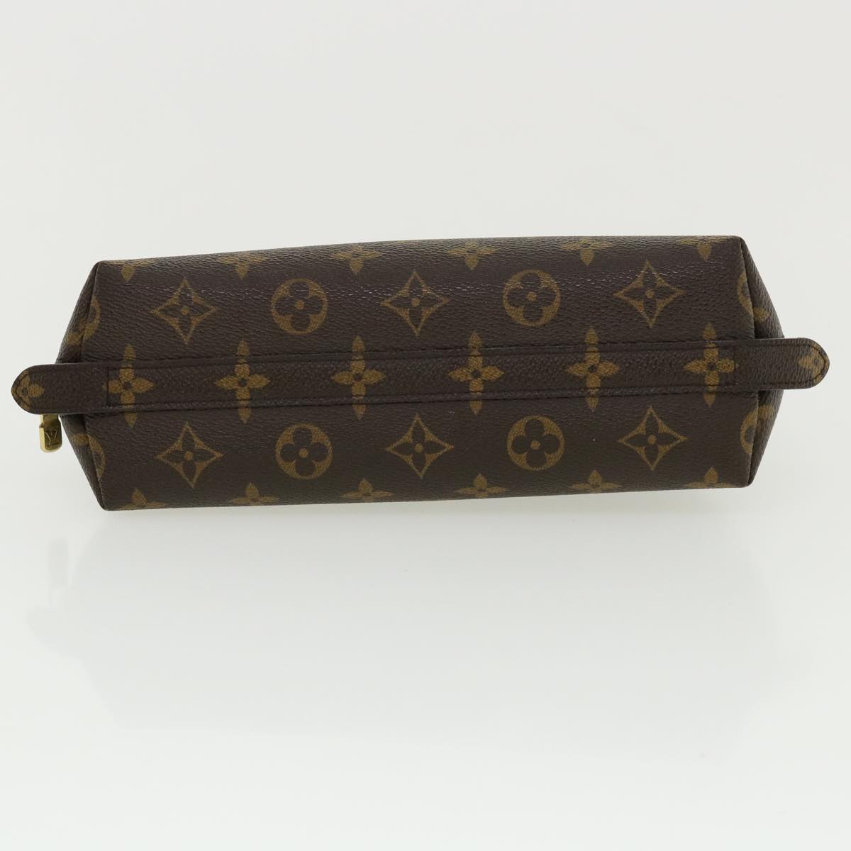 LOUIS VUITTON Monogram Trousse Demi Ronde Cosmetic Pouch M47520 LV Auth 33337