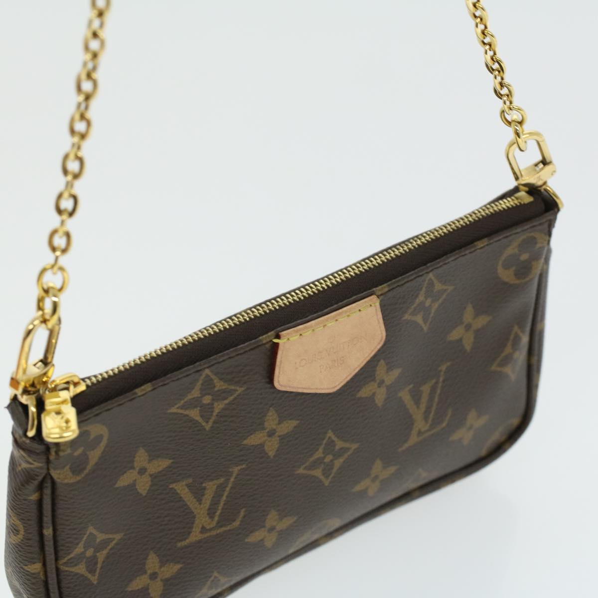 LOUIS VUITTON Monogram Multi Pochette Accessoires Pouch Khaki M44813 LV 33620A