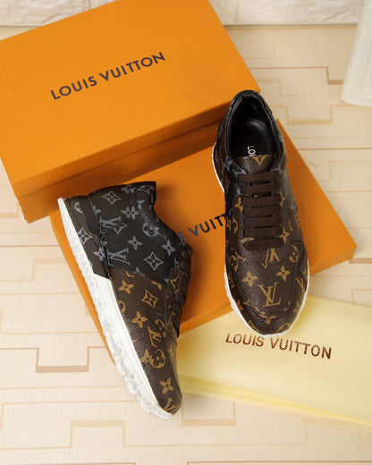 The Bags Vibe - Louis Vuitton LWnogram Denim Brown Sneaker