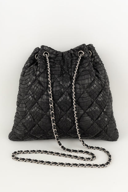 Sac en cuir noir Chanel