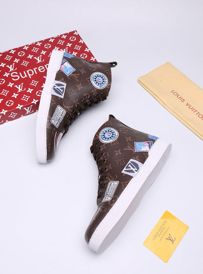 The Bags Vibe - Louis Vuitton Stellar Trainer Boot Brown Sneaker