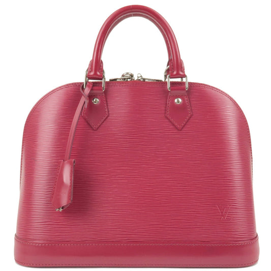 Louis Vuitton Epi Alma PM Hand Bag Fuchsia Pink M40490