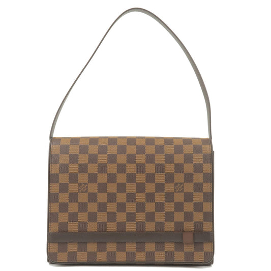 Louis Vuitton Damier Tribeca Carre Shoulder Bag Brown N51161