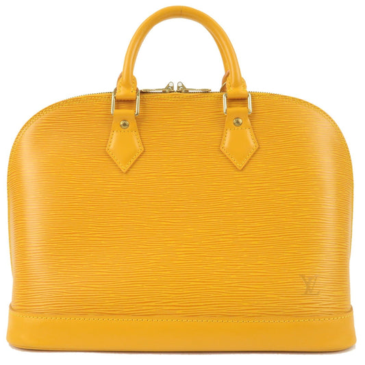 Louis Vuitton Epi Alma PM Hand Bag Tassili Yellow M52149