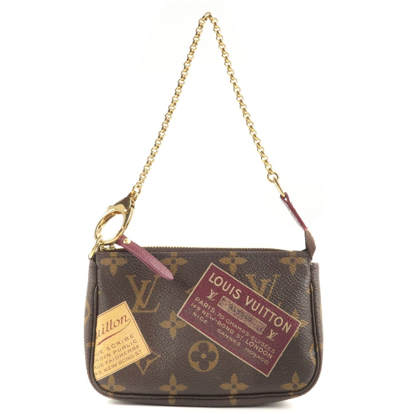 Louis Vuitton Monogram Label Collection Mini Pochette M63798