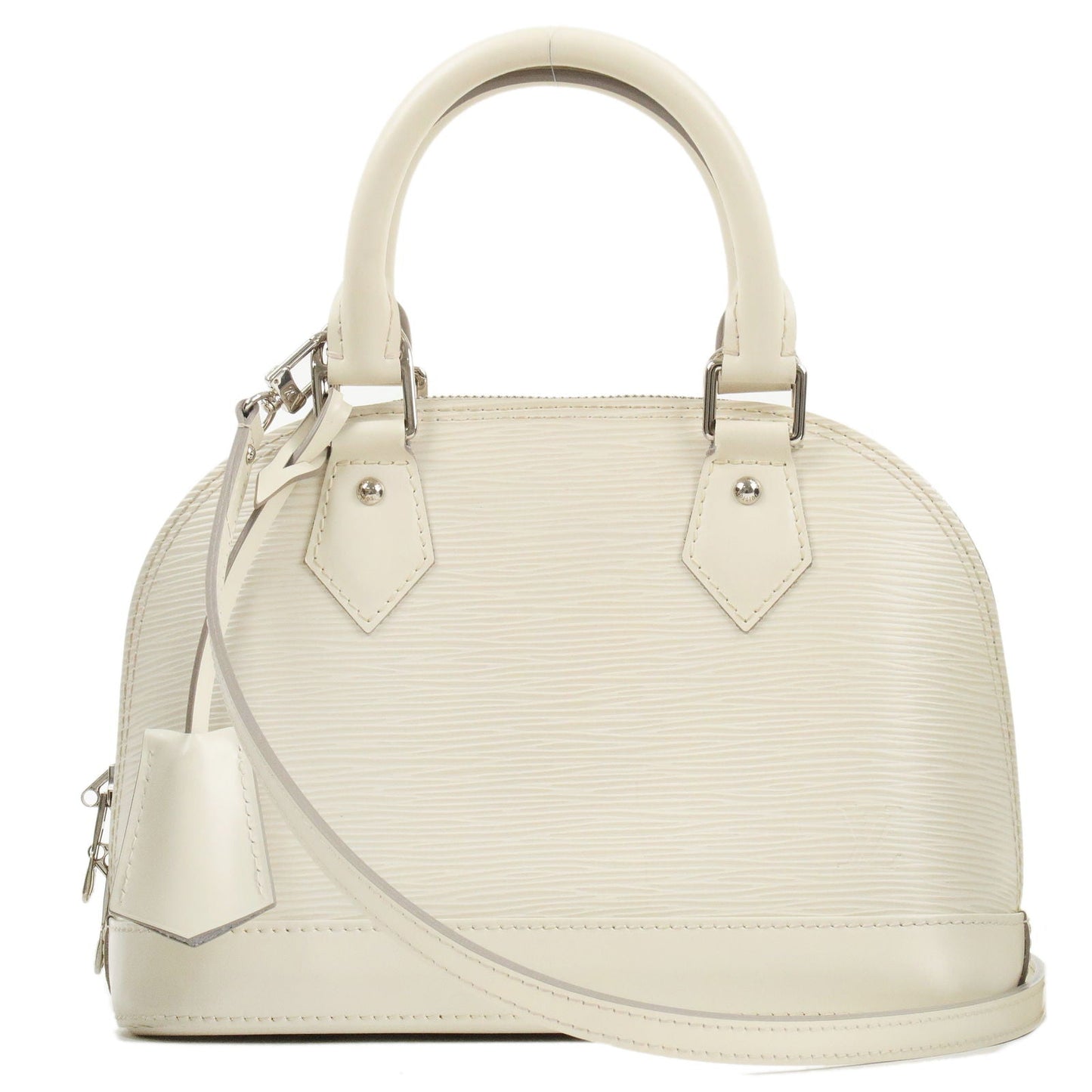 Louis Vuitton Epi Alma BB 2Way Bag Hand Bag Ivory M4085JNew F/S