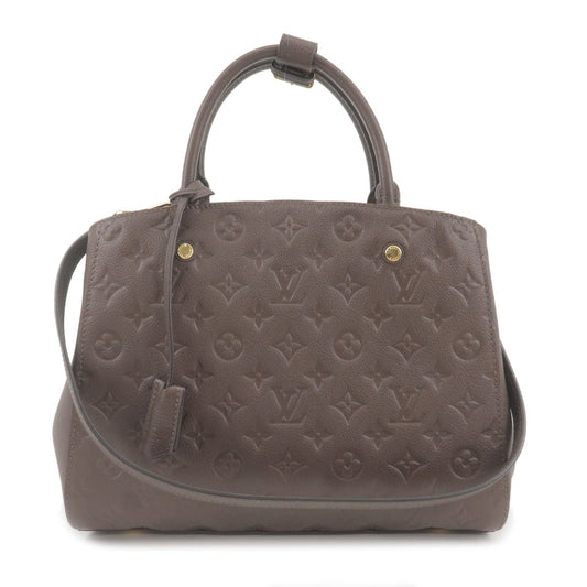 Louis Vuitton Monogram Empreinte Montaigne MM 2Way Bag Teal M41047