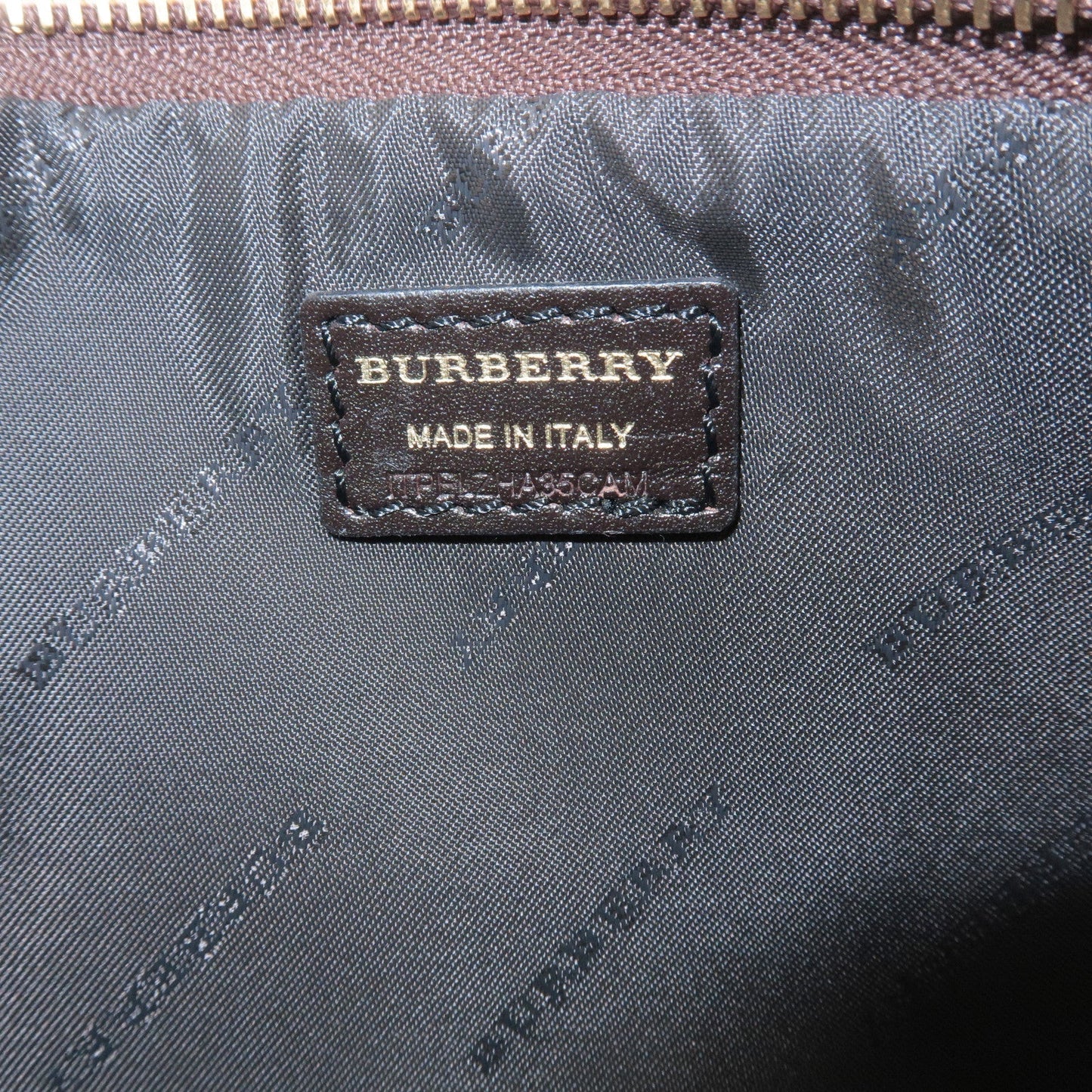 BURBERRY Nova Plaid PVC Leather Shoulder Bag Beige Brown