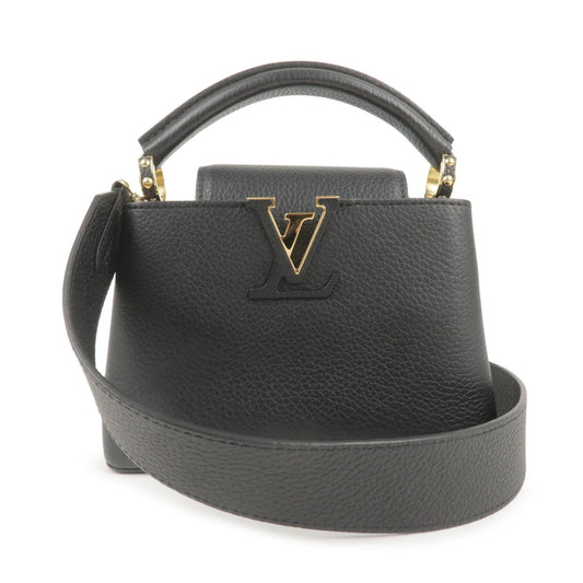 Louis Vuitton Capucines Mini 2Way Bag Hand Bag Black M56071