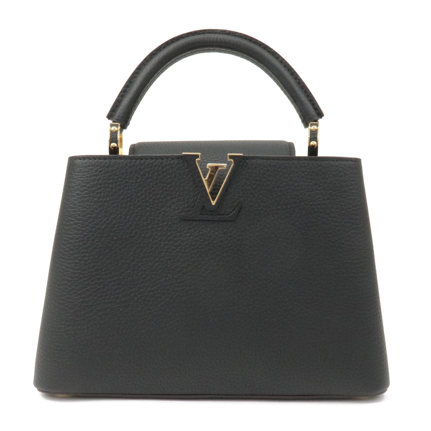 Louis Vuitton Capucines BB Leather 2Way Shoulder Bag Noir M94755