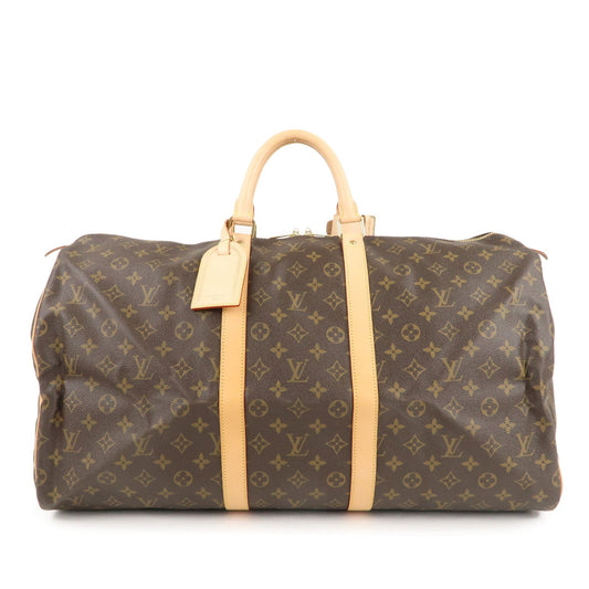 Louis Vuitton Monogram Keep All 55 Boston Bag Brown M41424