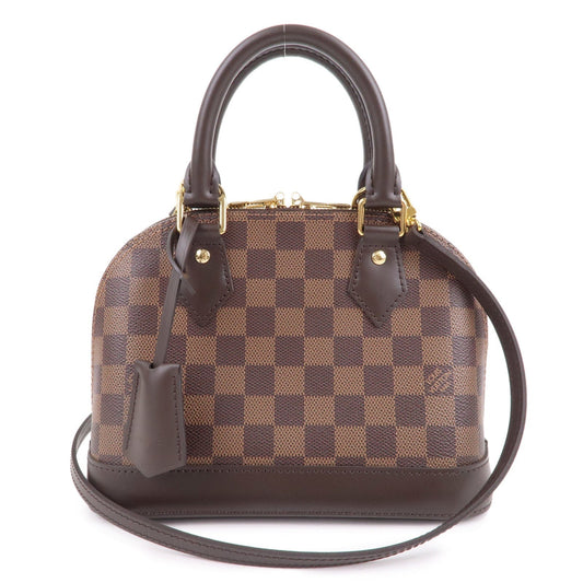 Louis Vuitton Damier Alma BB 2Way Shoulder Bag Hand Bag N41221