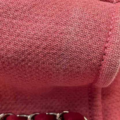 Chanel Deauville Tote 2011 Medium Red Denim Top Handle