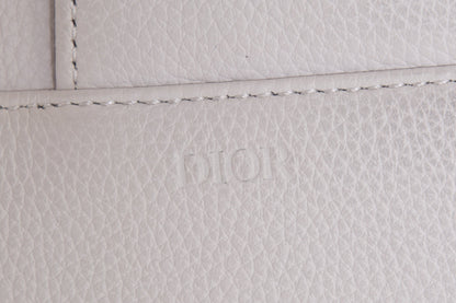 Christian Dior Ivory Saddle Leather Cross-Body Handbag