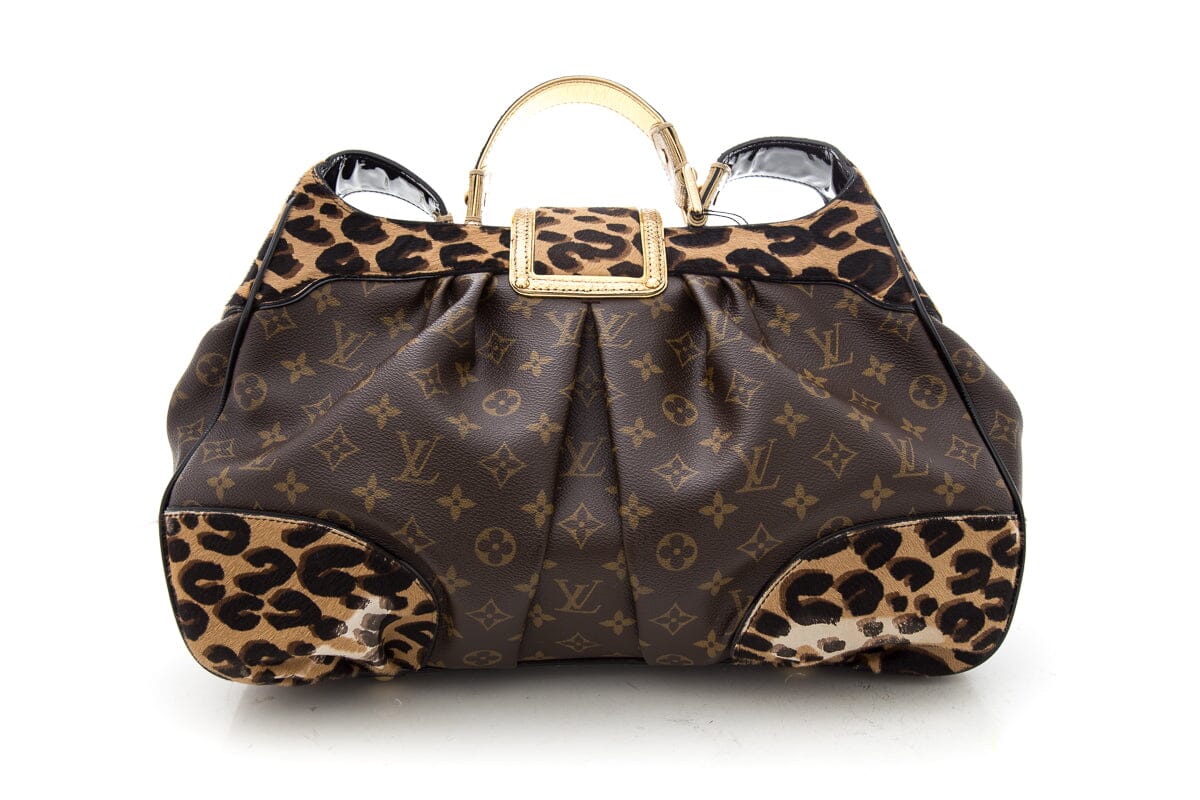 Louis Vuitton Brown Monogram Leopard Polly Handbag